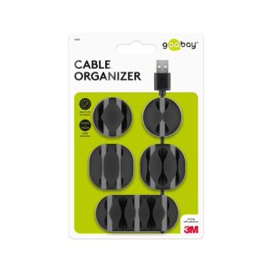 Goobay Cable Management 5-Piece Set – Black