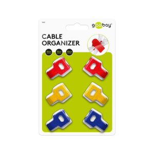 Goobay Cable Management 6-piece Set with Hook-and-Loop Fastener with Loop