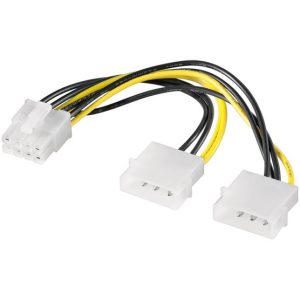 Goobay 2 Molex to 8-Pin Power Cable