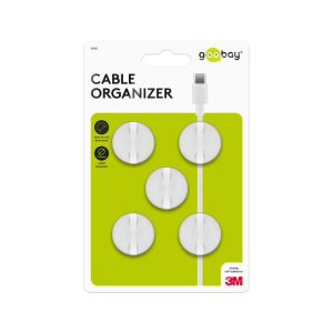 Goobay Cable Management 1 Slot 5-Piece Set – White