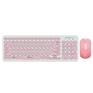Alcatroz Jellybean U2000 Keyboard and Mouse – White/Peach
