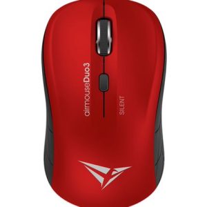 Alcatroz Airmouse Duo 3 Silent Wireless and Bluetooth Mouse – Black/Red
