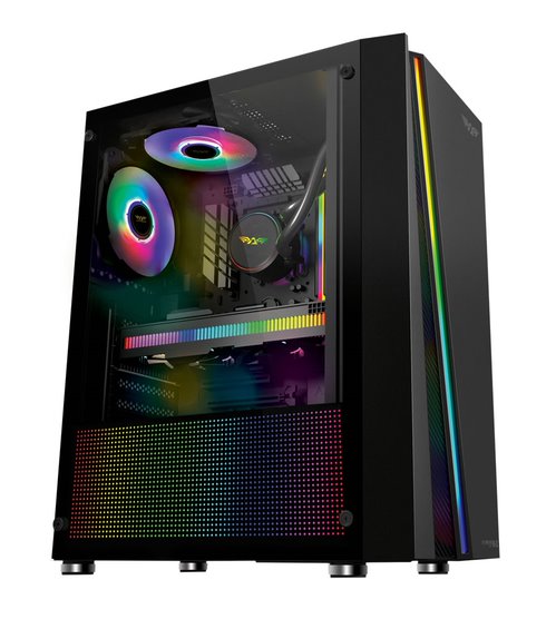 Armaggeddon Kagami K-2 ATX Gaming Case – Black – Tech4u