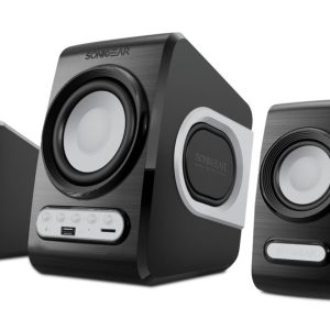 SonicGear Quatro V 2.1 USB Powered Speakers – Grey