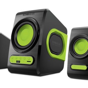 SonicGear Quatro V 2.1 USB Powered Speakers – Lime Green