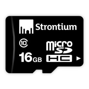 Strontium 16GB Micro SD Card with Adaptor