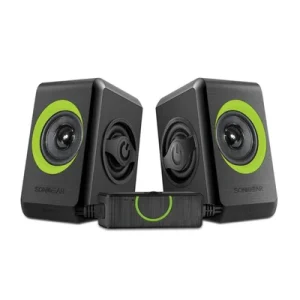 SonicGear Quatro 2 2.0 Speaker System – Lime Green