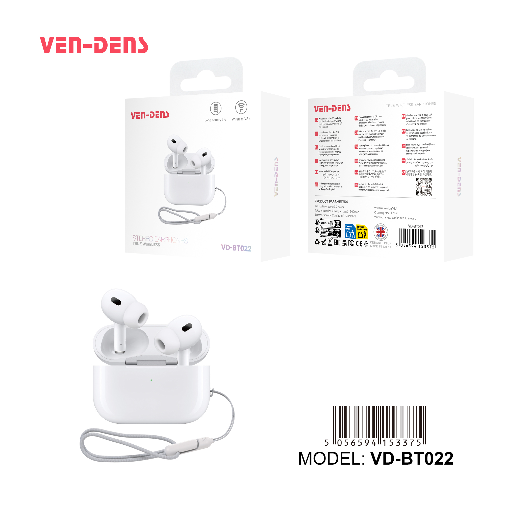 VEN-DENS VD-BT022 Earpods