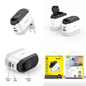 Budi AC330WEW QC3.0+PD+Watch 20W Charger