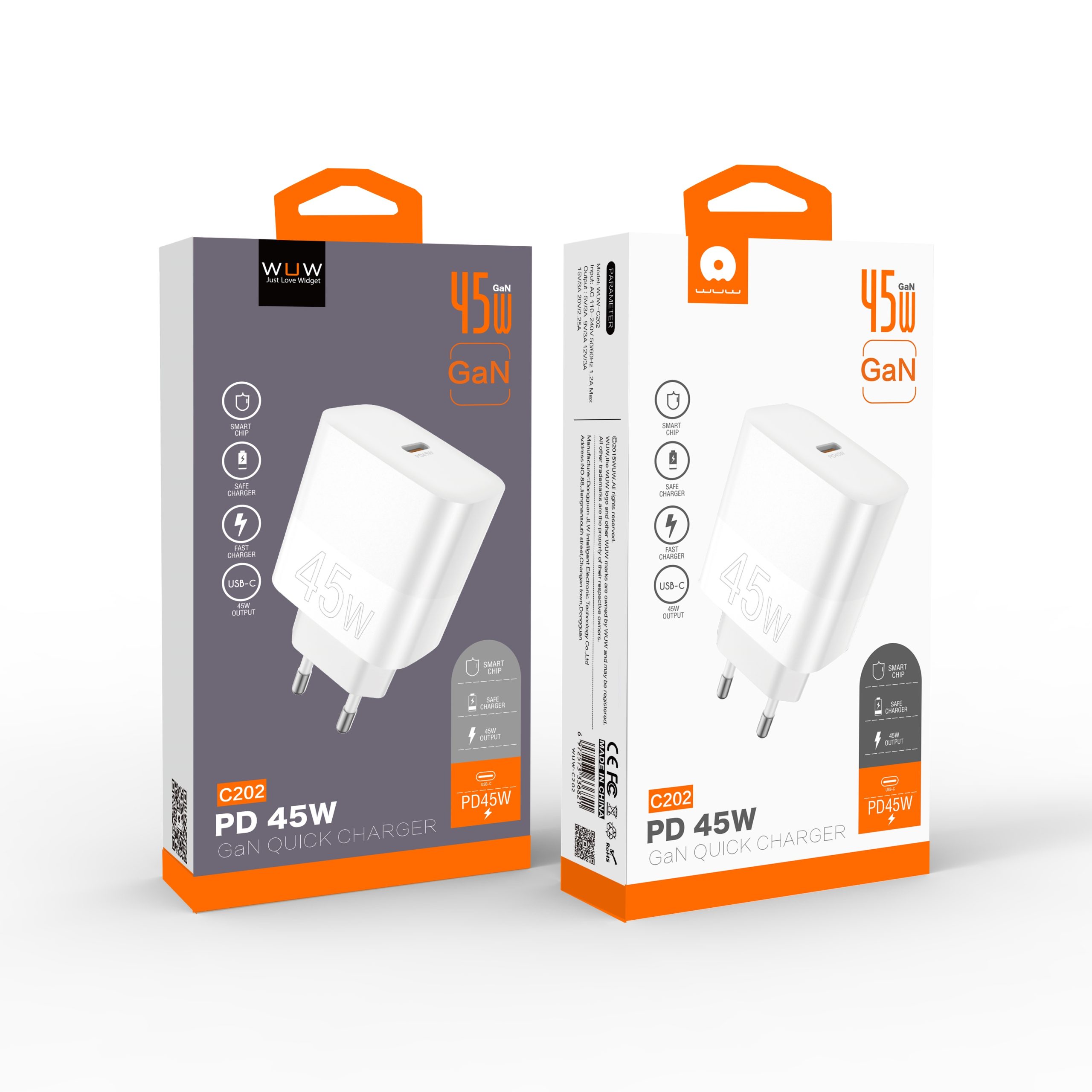 WUW-C202 GaN PD 45W Charger