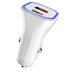 WUW-T54 12W USB+USB-C Car Charger – Micro