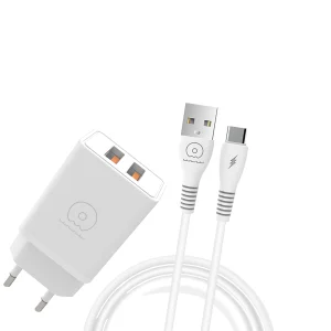 WUW-T55 3.1A 2USB Charger – Type-C