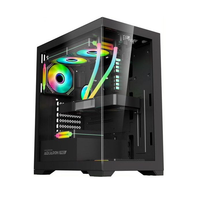 Armaggeddon Aquaron Pro ATX Gaming Case - Black