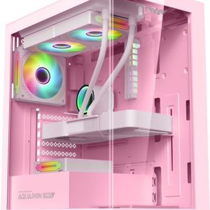 Armaggeddon Aquaron Pro ATX Gaming Case – Pink