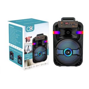 BT-1002 Bluetooth 10″ Speaker W/Mic+Remote