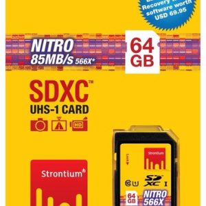 Strontium 64GB NITRO 566X SDHC UHS-1 card class 10