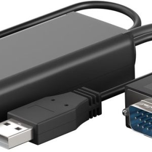 Goobay VGA to HDMI Converter with 3.5 mm Jack Audio