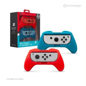 Hyperkin Pro Handle Attachment Set 2 Pack for Switch Joy-Con – Blue/Red