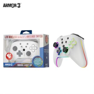 Armor3 NuRival Wireless Hall Effect Stick Game Controller For Switch – White