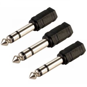 3.5mm(F) to 6.3mm(M) (3 Pack) Adapter