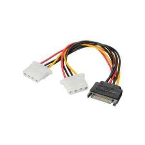 SATA Power – 2×4 Pin Molex Female Adapter