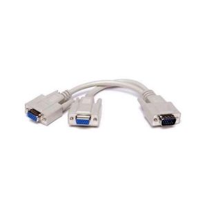 VGA Male – 2 VGA Female Cable