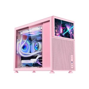 Armaggeddon Tessaraxx Core Vision Micro-ATX Gaming Case – Pink