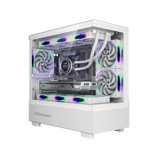 Armaggeddon Aquaron Duplex Pro Micro-ATX Gaming Case - White