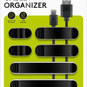 Goobay Cable Management Clip Set 6-Piece Set – Black