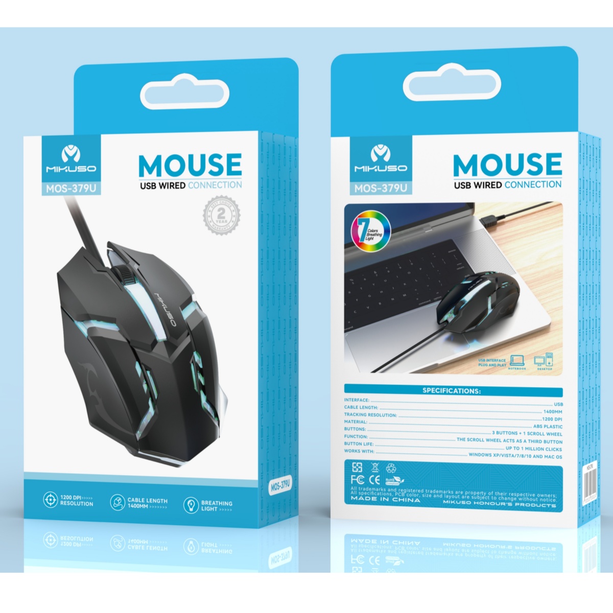 Mikuso MOS-379U Wired Mouse - Image 2