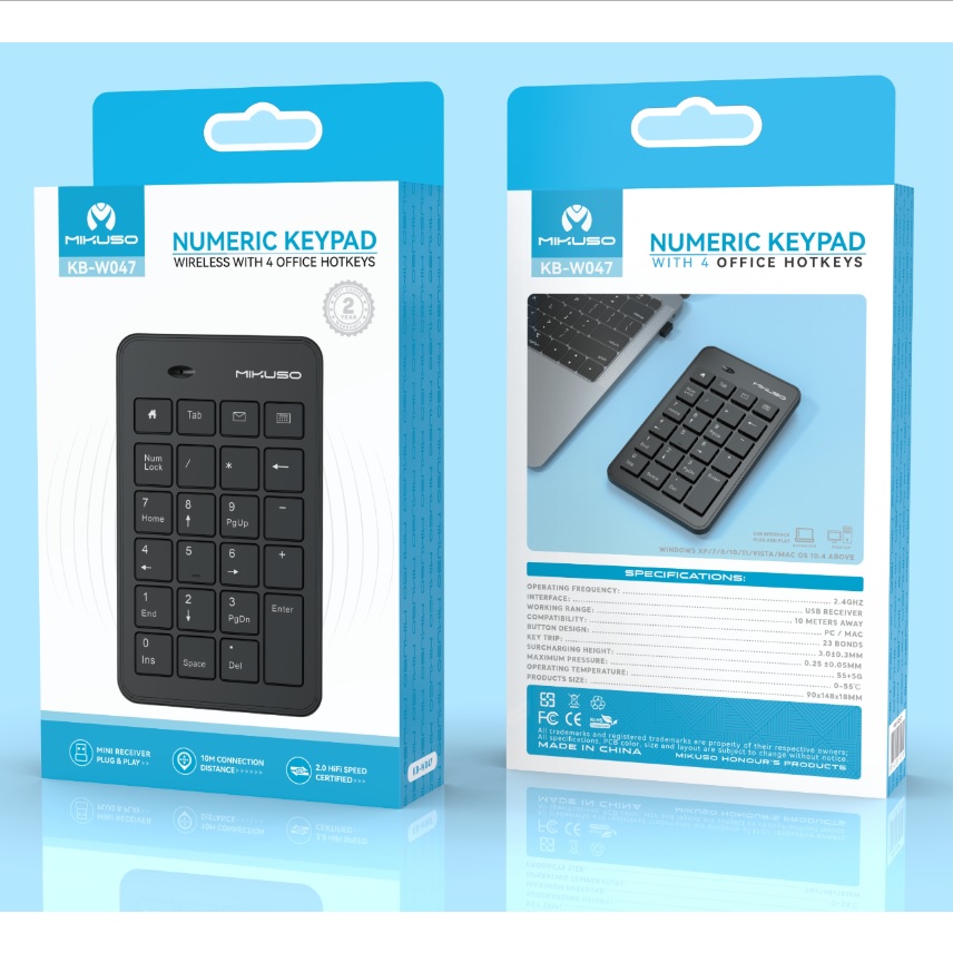 Mikuso KB-W047 2.4G Numberpad - Image 2