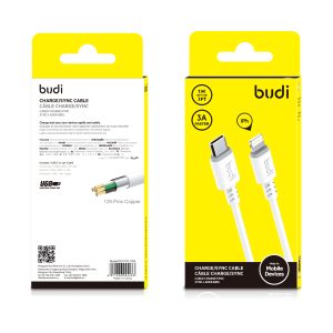 budi M8J011TL 3A Type-C~iPhone Cable