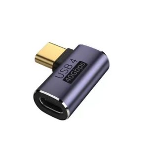 Type-C Male~Female 40Gbps Side Adapter