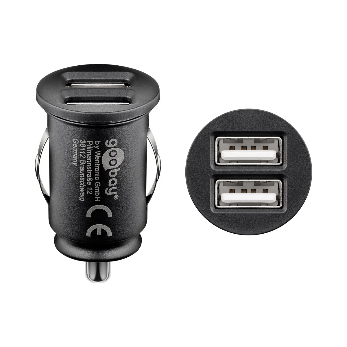 Goobay Dual-USB 12 W Car Charger - Image 2