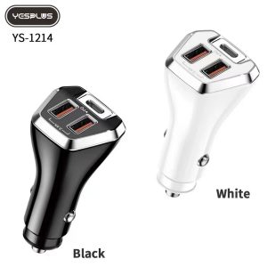 YESPLUS YS-1214 PD+2*USB 20W Car Charger