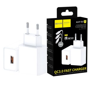 Aivr A137-EU 3in1 QC3.0 18W Charger