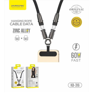 Dunspin KB-316 Type-C to Type-C 60W Hang Rope Cable