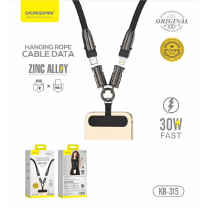 Dunspin KB-315 iPhone to Type-C 30W Hang Rope Cable