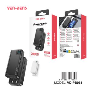 VEN-DENS VD-PB061 20000mAh Power Bank W/Cable