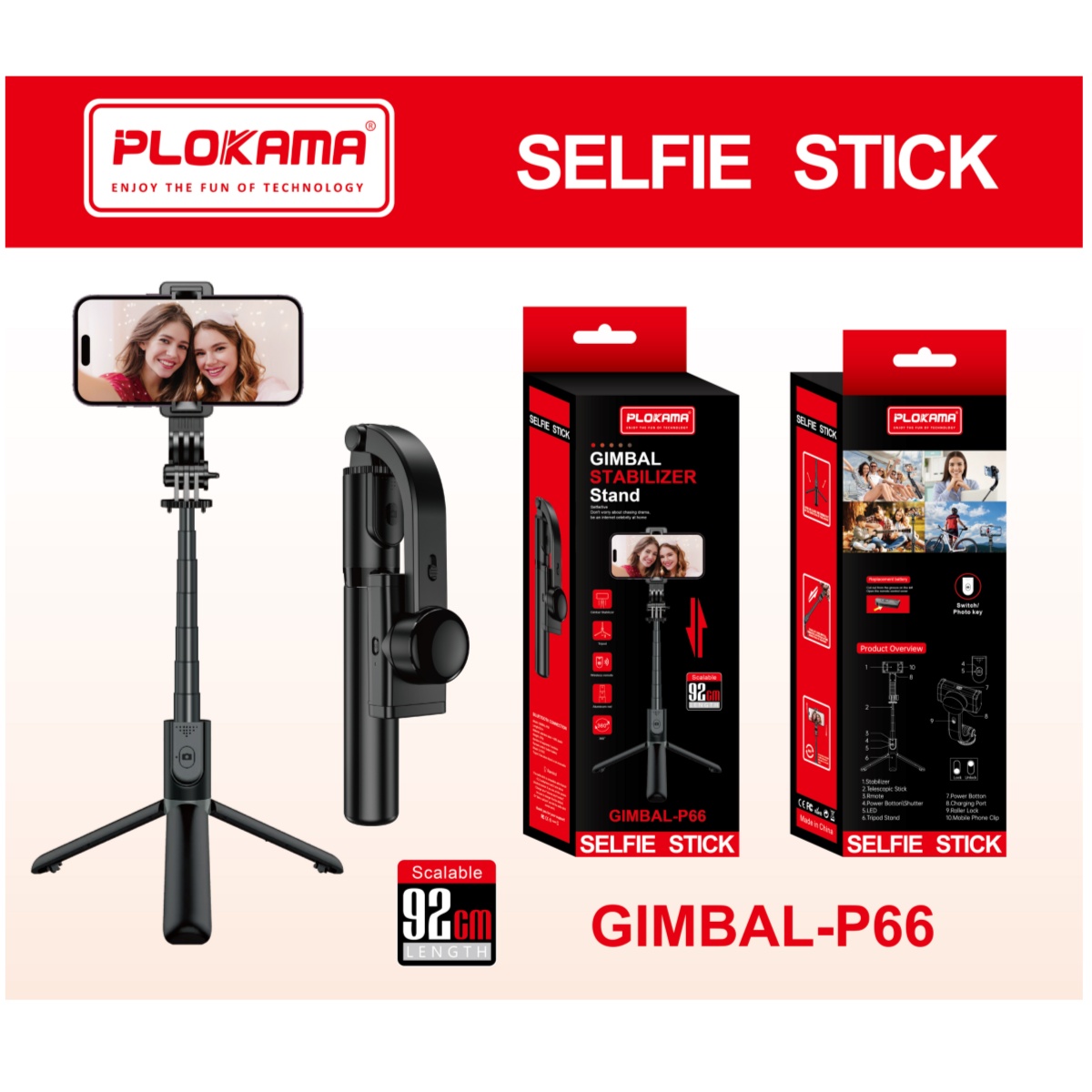 Plokama P66 92cm Gimbal Stablizer - Image 3