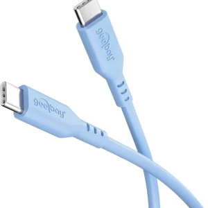 Goobay USB-C to USB-C Silicone 1.5m Charging Cable – Blue