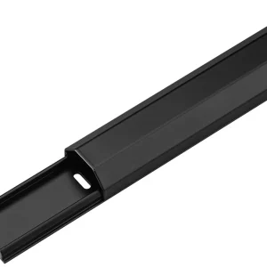 Goobay Half-Round Aluminium 33mm 1.1m Cable Duct – Black