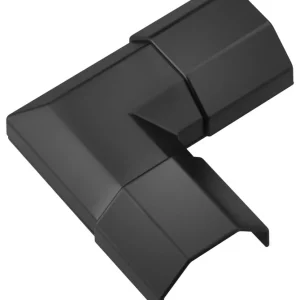 Goobay Cable Duct Corner Connection 33mm for Extending Cable Ducts – Black