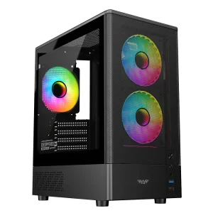 Armaggeddon DeepFreeze Duplex 2 Chroma MicroATX Gaming Case – Black