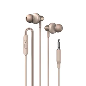 SonicGear Hyperbass Buds 1 XXL Driver Wired Earphones – Champagne