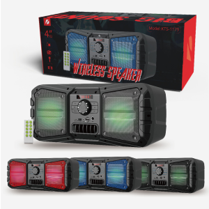 KTS-1179 Bluetooth 2*4″ Speaker W/Remote