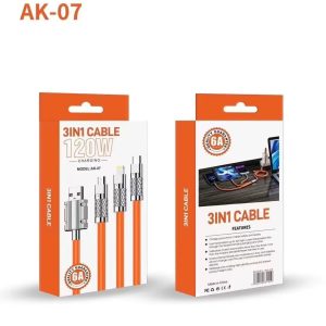 6A 120W 3in1 Cable