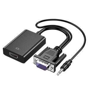 VGA Male – HDMI Female Converter W/AUX